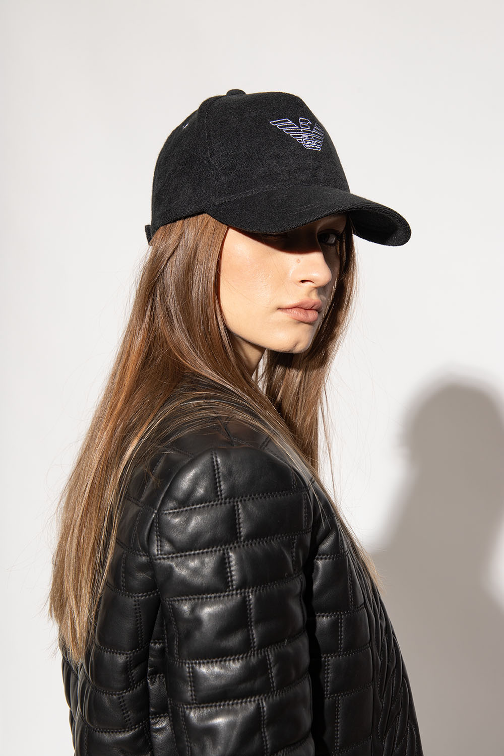 Armani jeans cap black hotsell